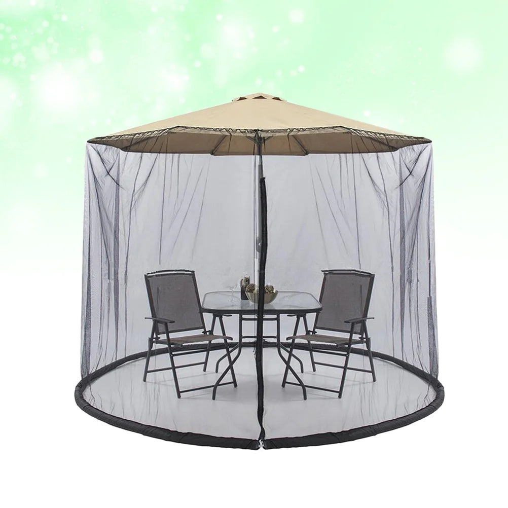 300 X230CM Free Installation Mosquito Net Garden Parasols Umbrella with Netting