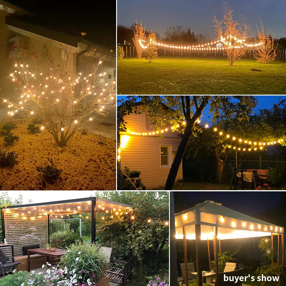 18M 26M Festoon LE String Light G40 Shatterproof Globe Bulb Patio Light Outoor Garlan Light for Garen Weing ecoration